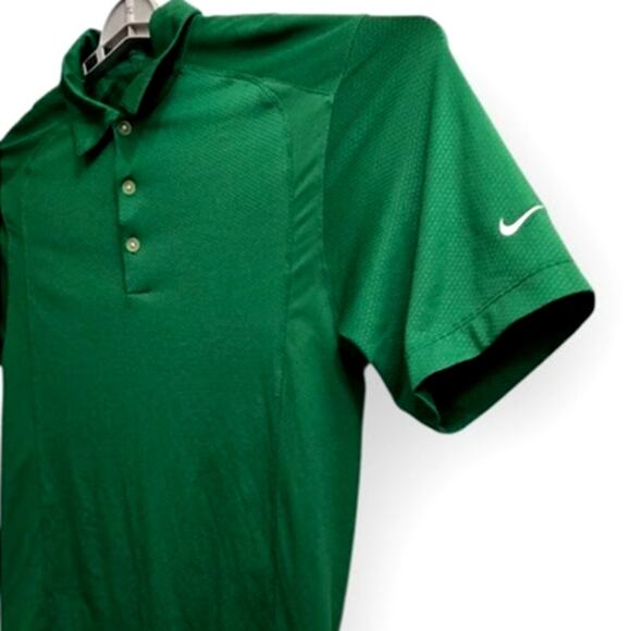 Nike Golf Green Dri-Fit Polo Shirt Men's Size L Performance Top - Picture 3 of 7